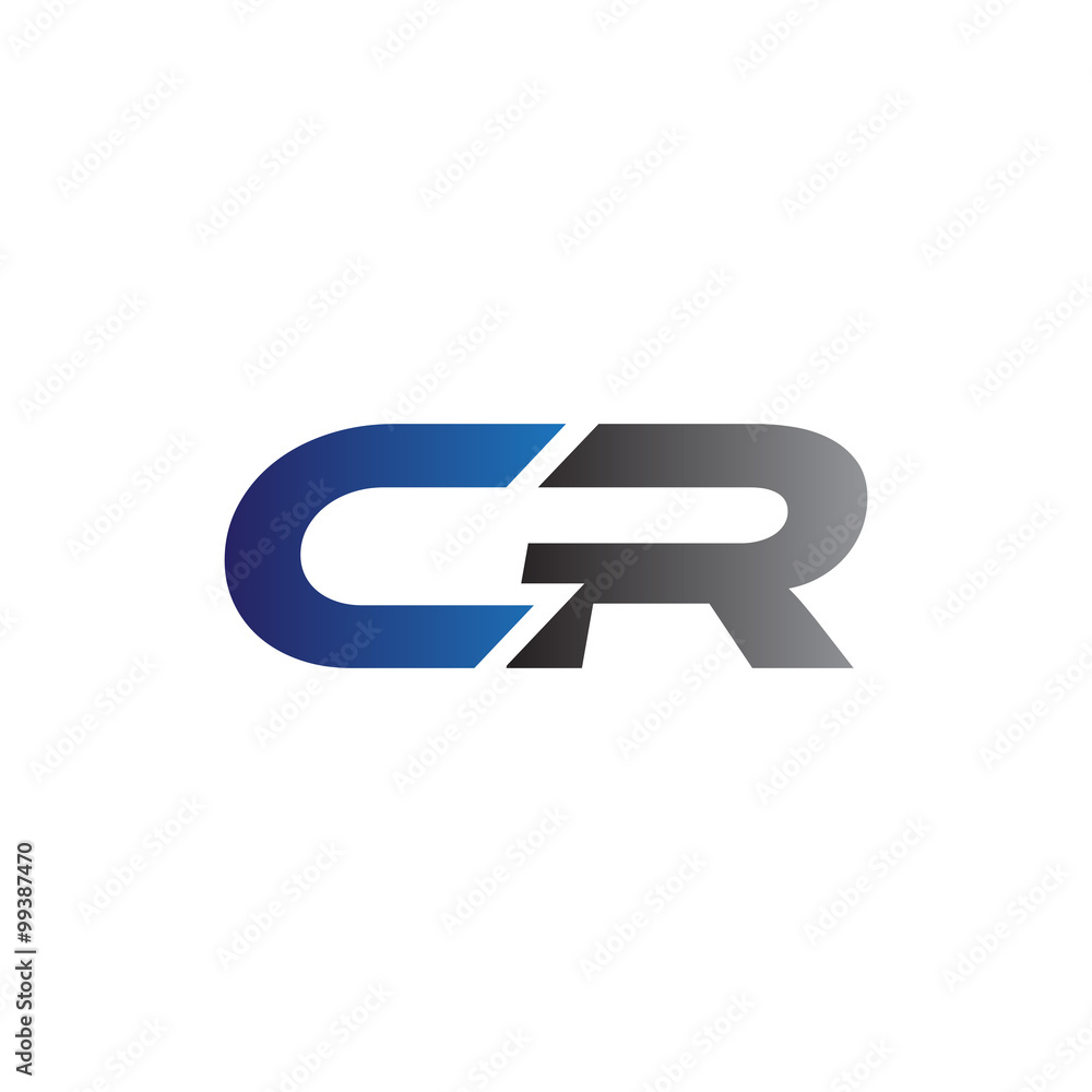 Simple Modern letters Initial Logo cr Simple Modern letters Initial Logo cr