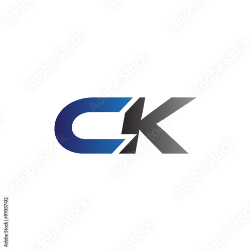 Simple Modern letters Initial Logo ck
