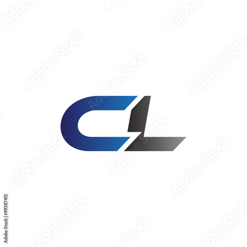 Simple Modern letters Initial Logo cl