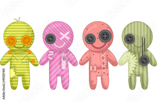 Colorful Witch Dolls