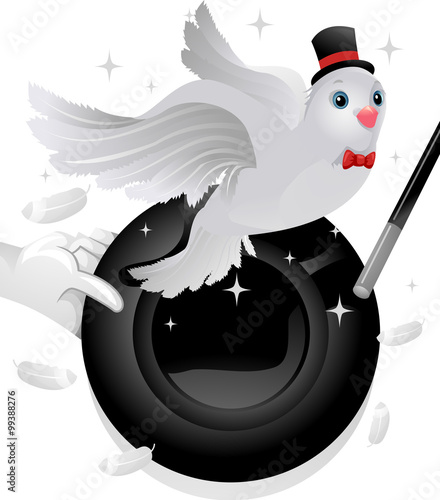 Magic Props Hat Dove Wand