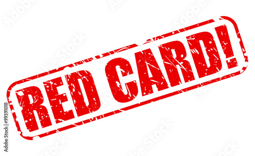 RED CARD red stamp text