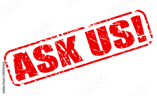 ASK US red stamp text