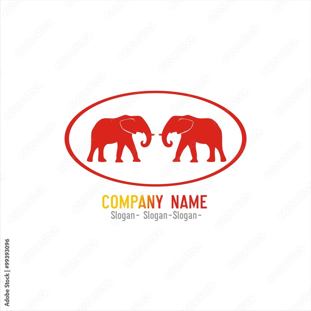 Obraz premium Elephant Logo