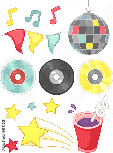 Group Party Elements Disco