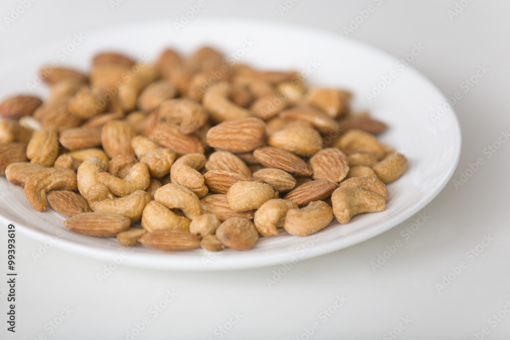 Almonds and cashews Almonds and cashews