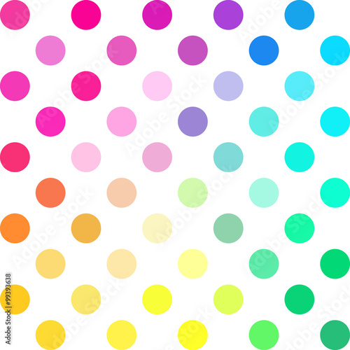 Colorful Polka Dots Background, Creative Design Templates