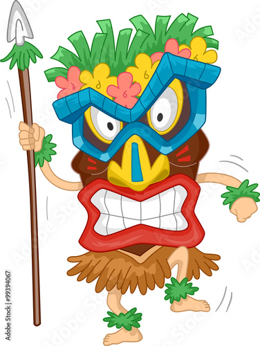 Native Tiki Mask Costume