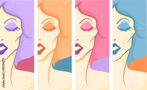 Girl Drag Queen Pop Art Panels
