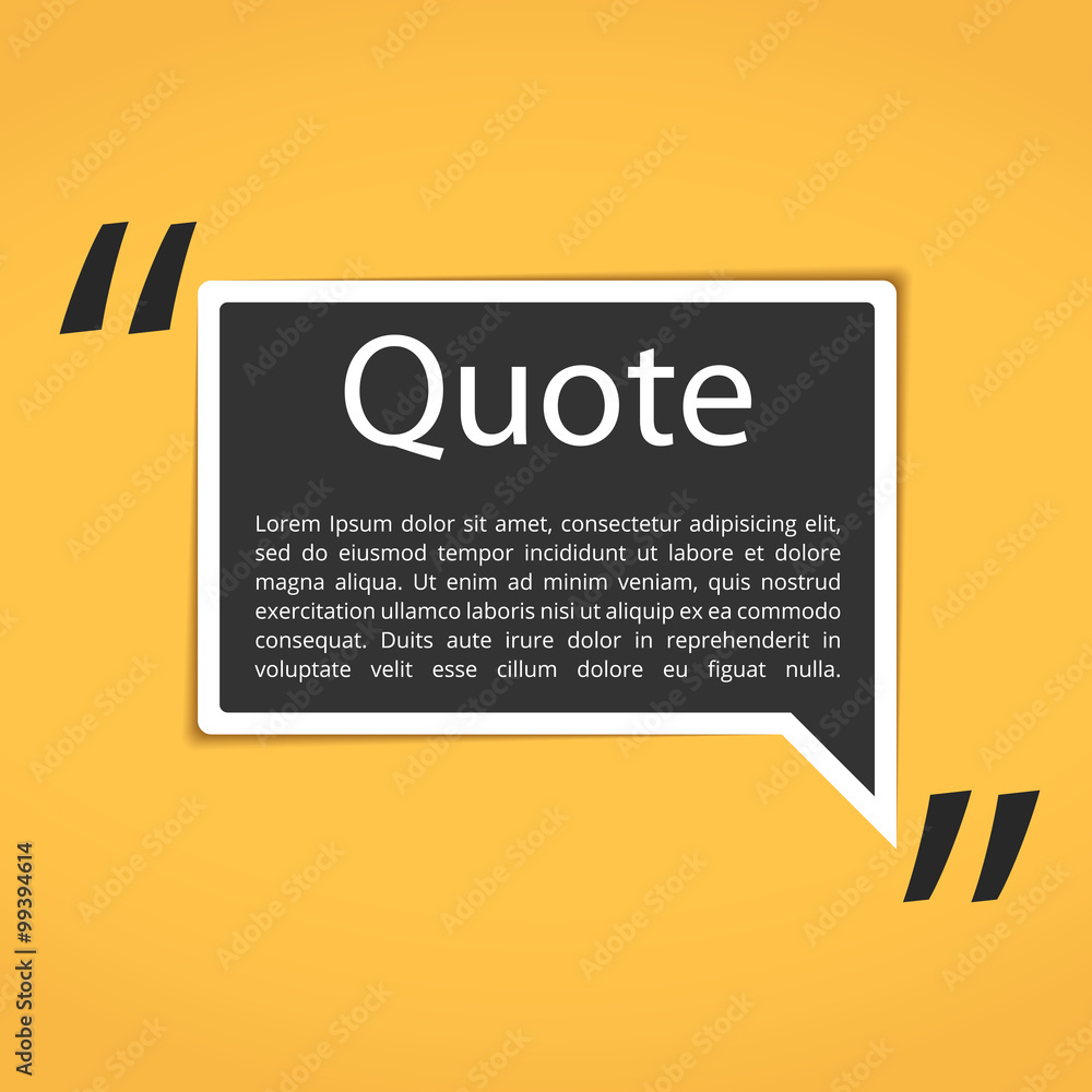 Obraz premium Text Box with Quotes