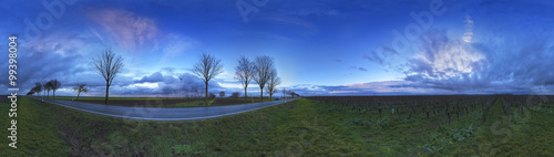 Panorama Landstraße Pfeddersheim volle 360°