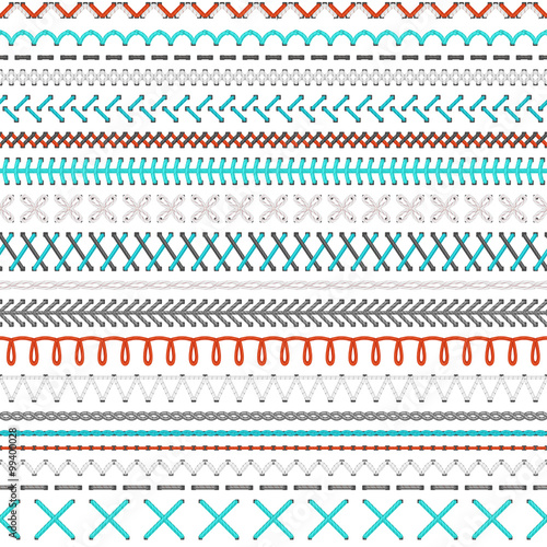 Seamless embroidery pattern.