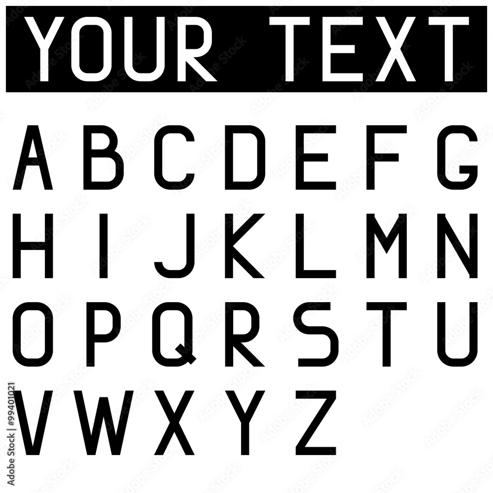 Alphabet. Font. 