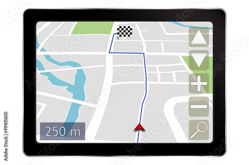GPS satellite navigation system.
