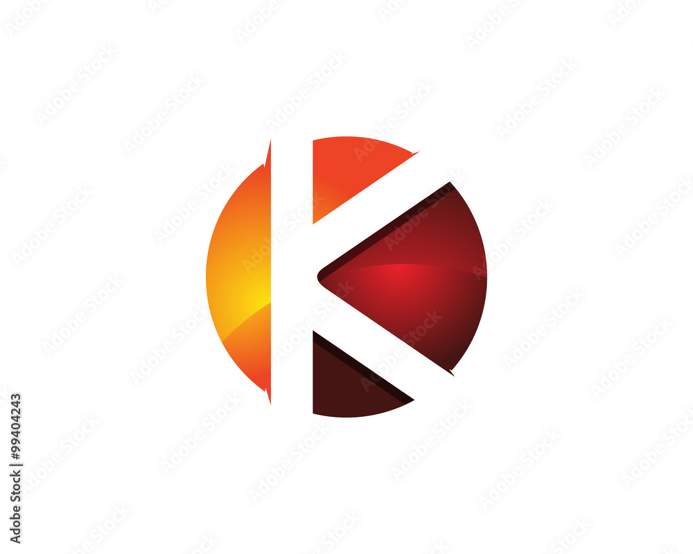 Colorful Modern Letter K Logo Design Template Element Colorful Modern Letter K Logo Design Template Element