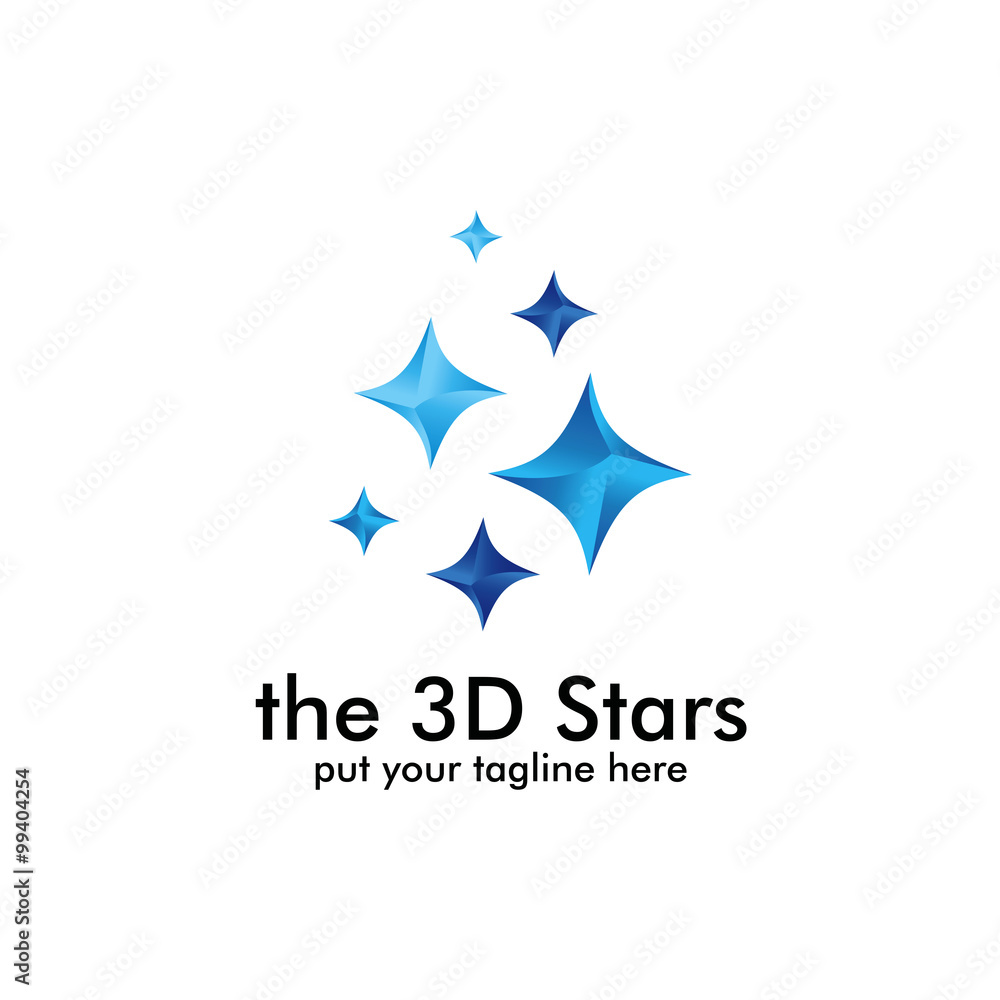Obraz premium Stars elegant Icon logo