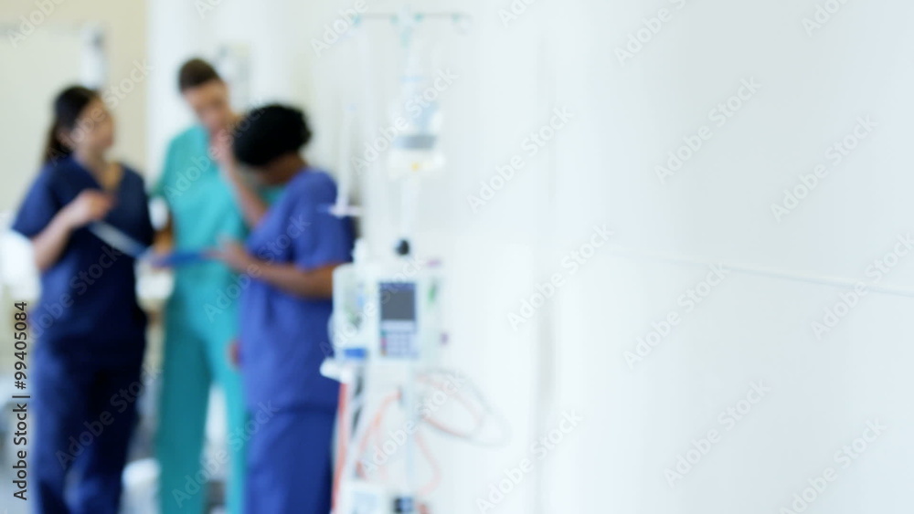 African American female senior nurse working on technology in medical centre African American female senior nurse working on technology in medical centre