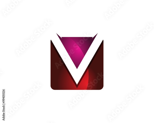 Free Download Colorful Modern Letter V Logo Design Template Element - GFXLoad