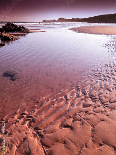 Rippled sand beach II photo