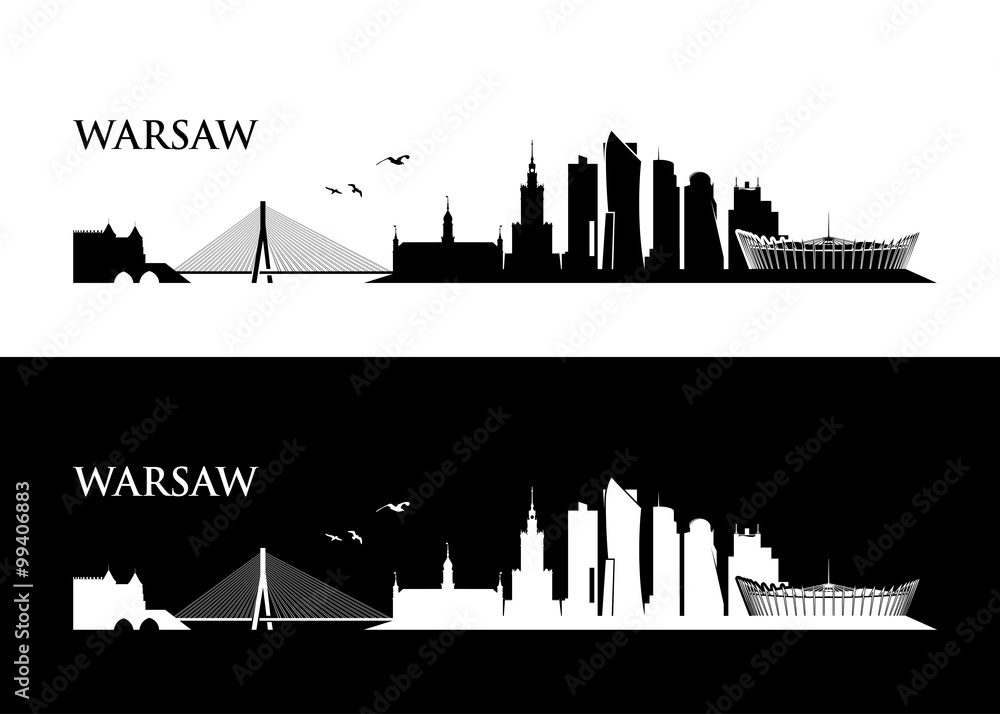 Fototapeta premium Panoramę Warszawy