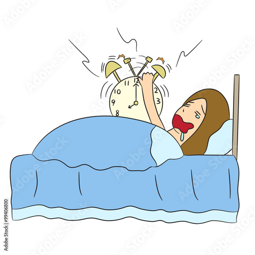 vector cartoon character morning