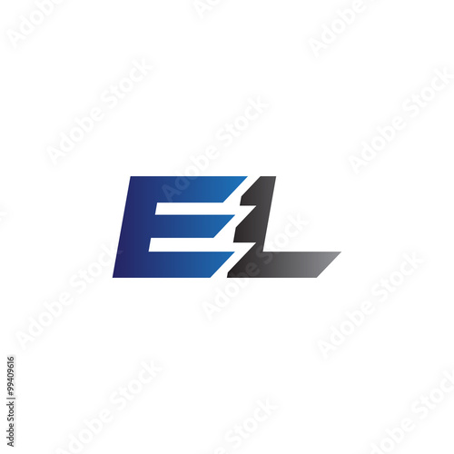 Simple Modern letters Initial Logo ez