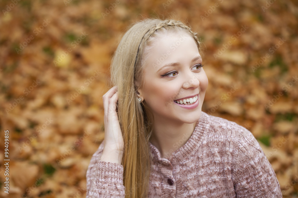 Portrait close up of young beautiful blonde girl Portrait close up of young beautiful blonde girl
