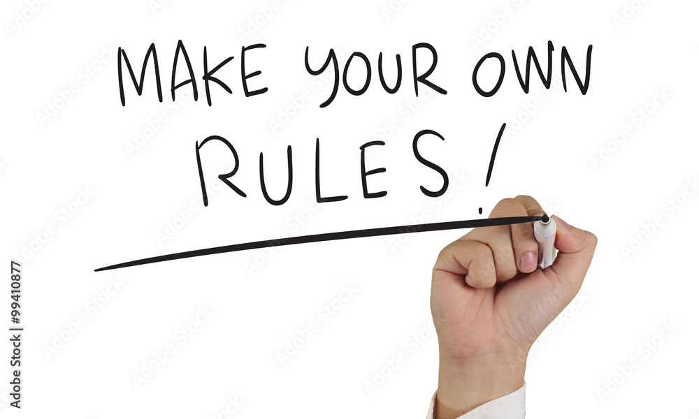 Make Your Own Rules, Concept Typography Make Your Own Rules, Concept Typography