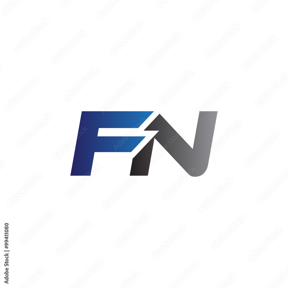 Simple Modern letters Initial Logo fn Simple Modern letters Initial Logo fn