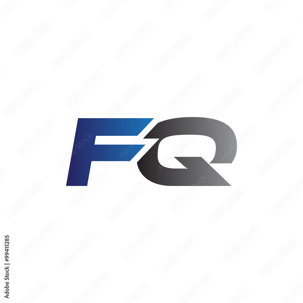 Simple Modern letters Initial Logo fq Simple Modern letters Initial Logo fq