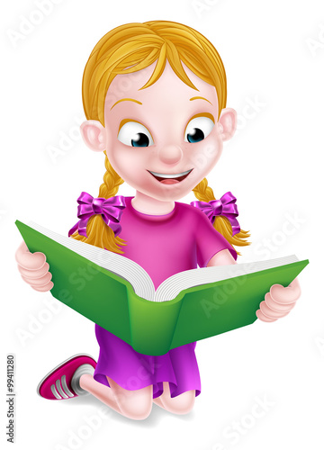 Little Girl Reading