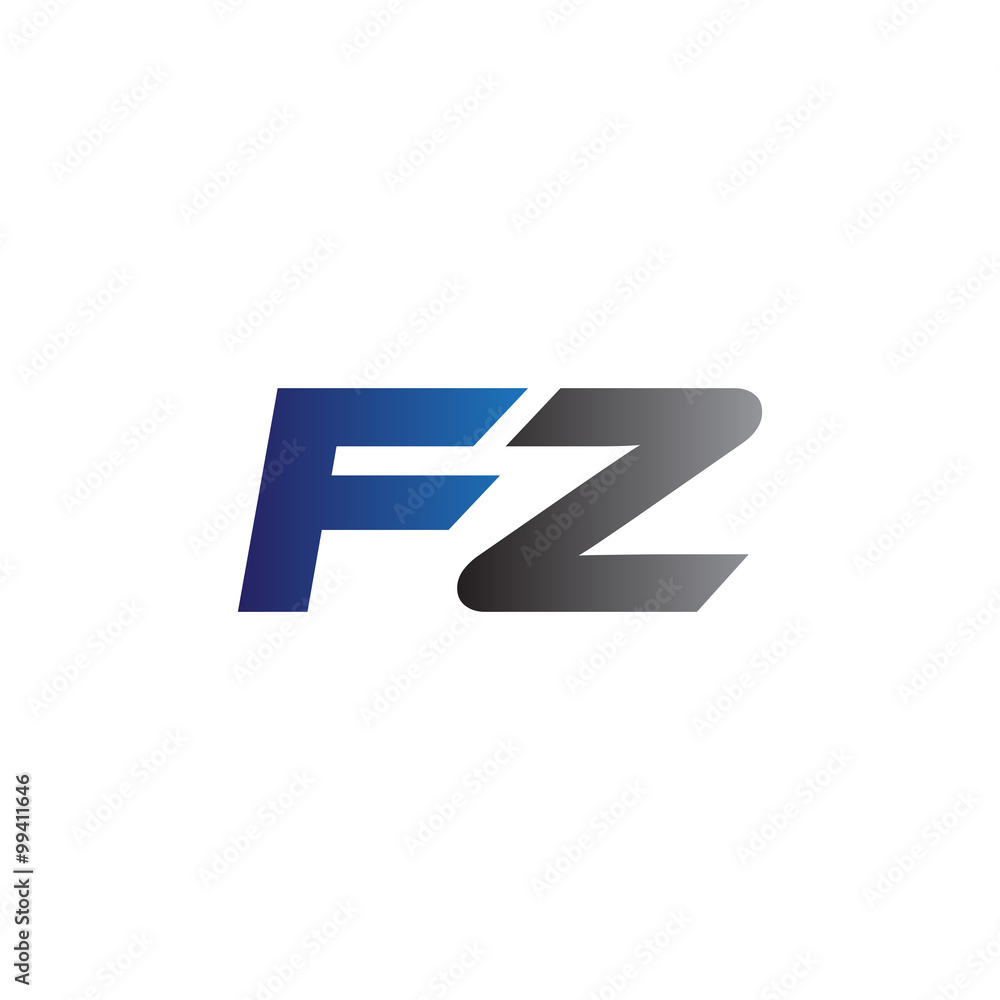 Simple Modern letters Initial Logo fz Simple Modern letters Initial Logo fz