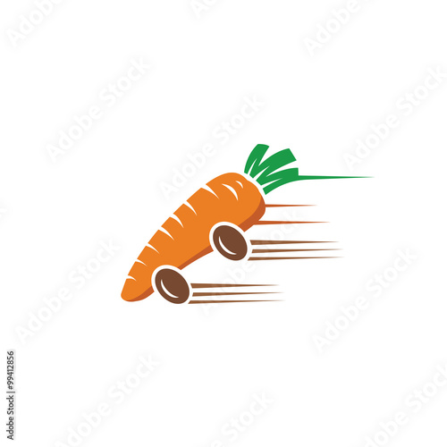 Auto Fast Carrot Logo