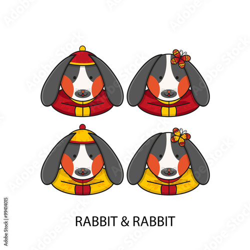 Rabbit Chinese Happy New Ye...