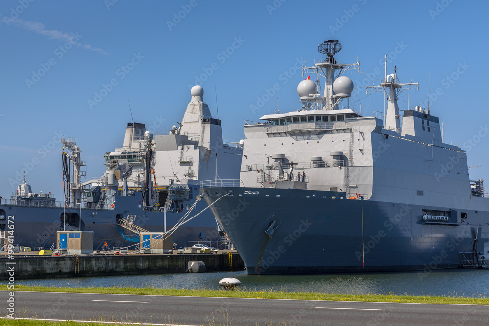 Fototapeta premium Dutch navy ships