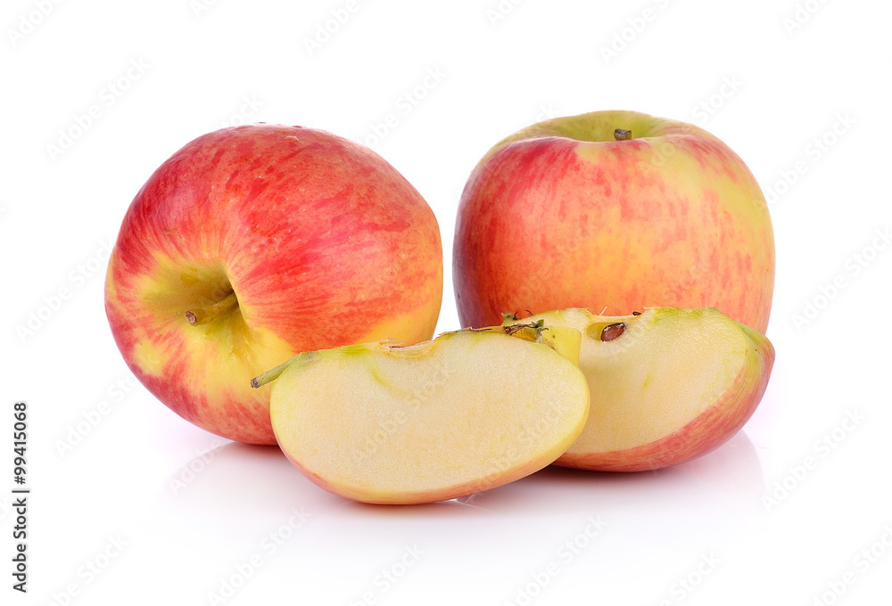 apple on white background apple on white background