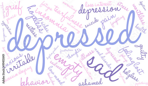 Depressed Word Cloud