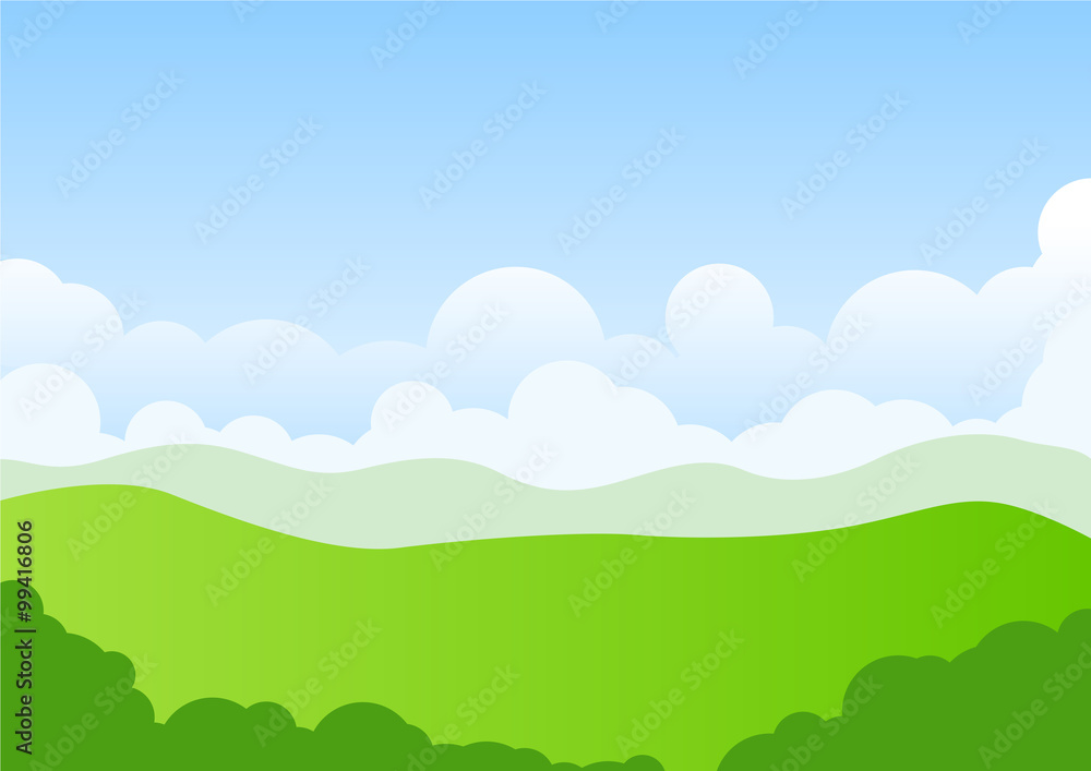 green landscape vector