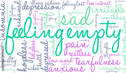 Feeling Empty Word Cloud