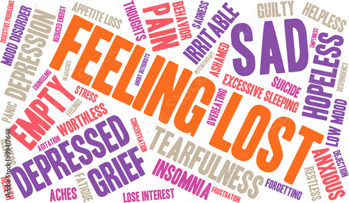 Feeling Lost Word Cloud