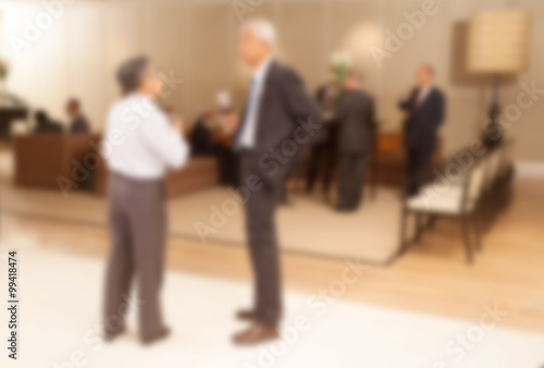 blur business people meeting