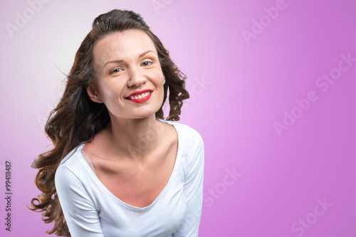 Beautiful woman smiling