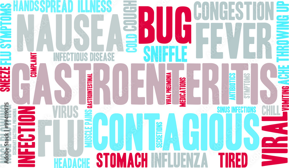 Gastroenteritis Word Cloud on a white background. Gastroenteritis Word Cloud on a white background.