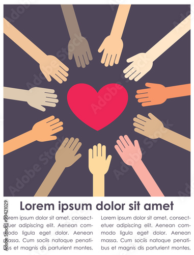 Charity concept design template