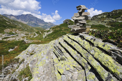 San-Bernardino-Pass, Steinmännchen, Schweiz photo