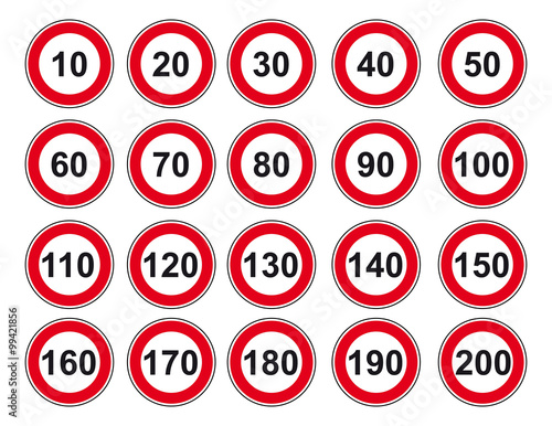 Vector set sign speed limit