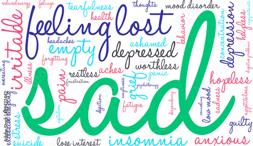 Sad Word Cloud