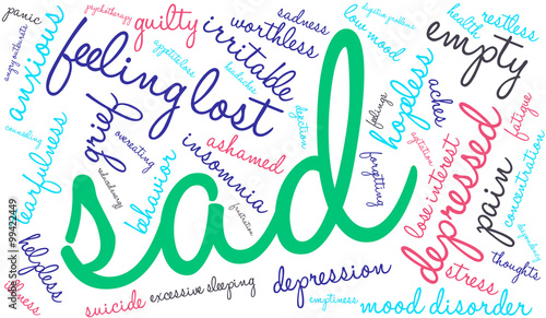 Sad Word Cloud