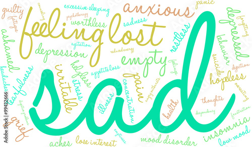 Sad Word Cloud