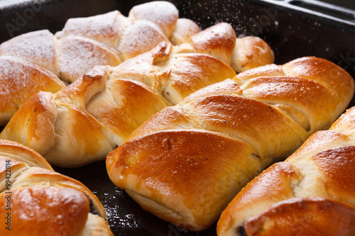 Homemade pastries with popp...